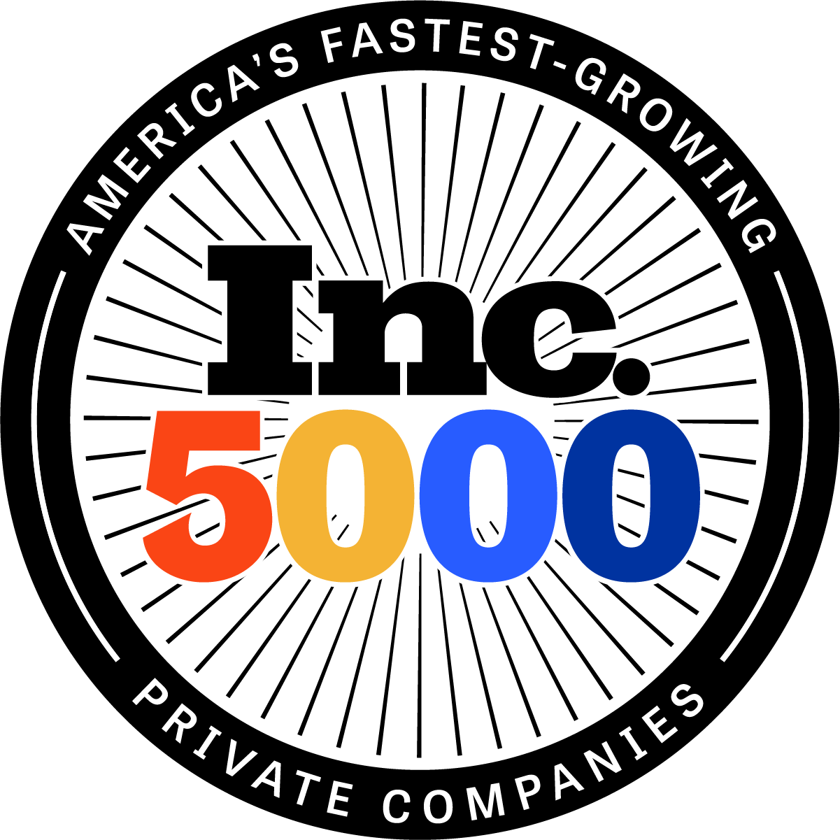 The logo of the Inc.5000 ranking which precision talent solutions is a part of.